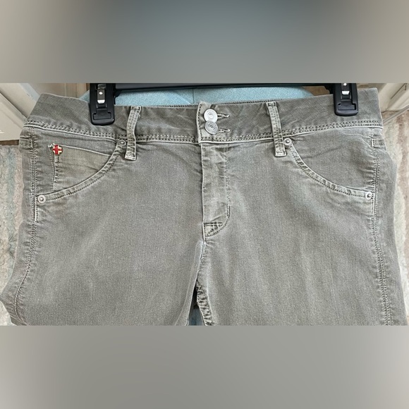 HUDSON JEANS -Sz 27, EUC-Olive Green’COLLIN SKINNY CROP’ - Picture 2 of 14